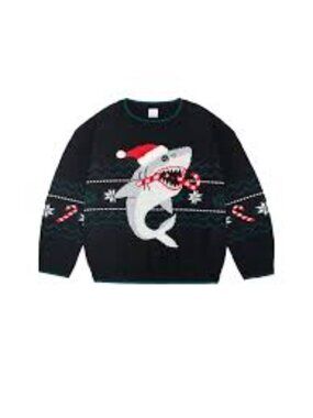 Holiday Time Toddler Boy Christmas Shark Sweater in Size 4T
